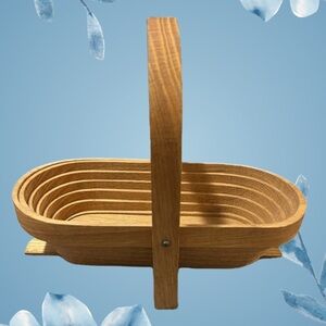 Wooden Collapsible Basket